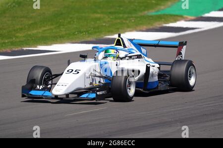 M. Forbes Motorsport's Beitske Visser during the W Series British GP at Silverstone, Towcester. Picture Date: Saturday July 17, 2021. Stock Photo