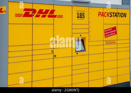 DHL Packstation im Gewerbegebiet von Schwabmünchen