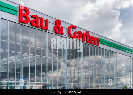 Bau & Garten Markt der Baywa in Schwabmünchen Stock Photo