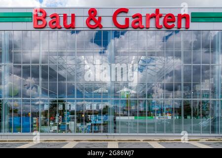 Bau & Garten Markt der Baywa in Schwabmünchen Stock Photo
