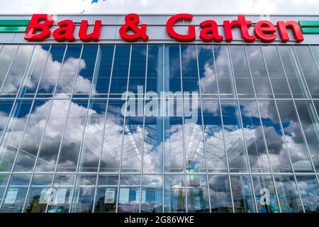 Bau & Garten Markt der Baywa in Schwabmünchen Stock Photo