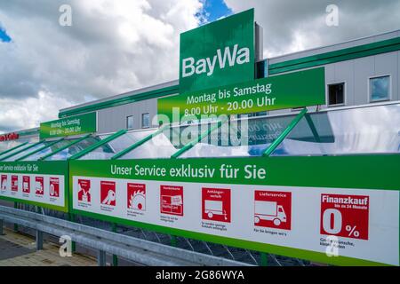 Bau & Garten Markt der Baywa in Schwabmünchen Stock Photo