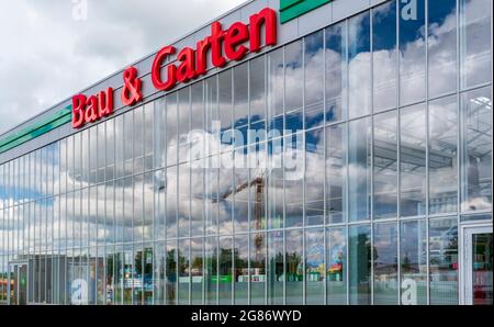 Bau & Garten Markt der Baywa in Schwabmünchen Stock Photo