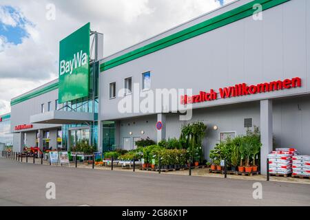 Bau & Garten Markt der Baywa in Schwabmünchen Stock Photo