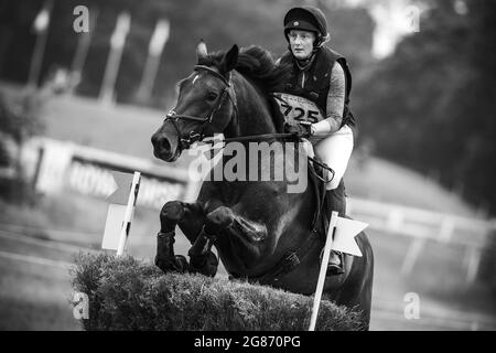 Aminda Ingulfson riding Hot Cup Vh during the cross country CCI4-S at Jardy Eventing Show 2021 on July 17, 2021 in Marne la Coquette, France - Photo Christophe Bricot / DPPI Stock Photo