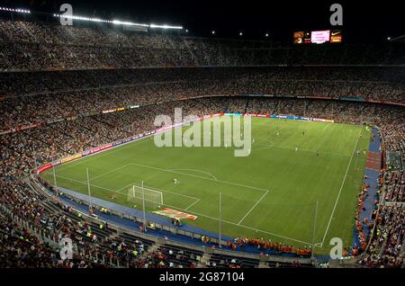 Camp Nou the home of Barcelona Football Club, Nou Camp Stock Photo