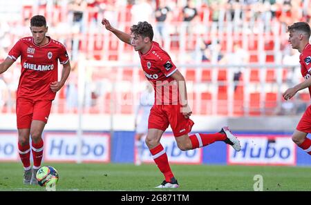 Antwerp's Robbe Quirynen pictured during a friendly soccer game between Belgian Royal Antwerp FC and French AS Monaco, Saturday 17 July 2021 in Antwer Stock Photo