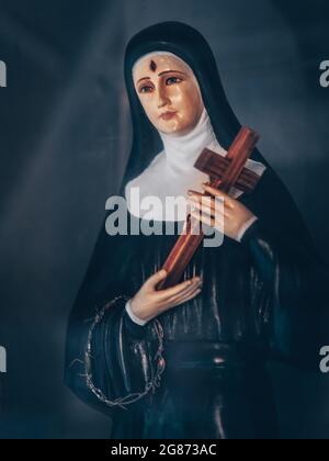 Statue of Santa Rita de Cassia - Rita of Cascia - saint of catholic ...