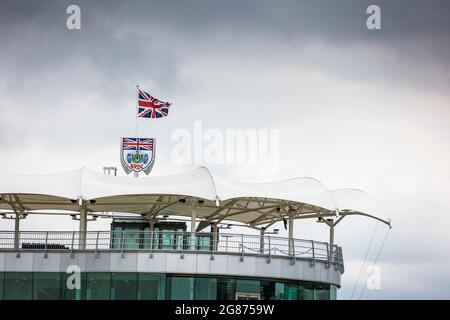 Silverstone, UK. 15th July, 2021. Track impression, F1 Grand Prix of Great Britain at Silverstone Circuit on July 15, 2021 in Silverstone, United Kingdom. (Photo by HOCH ZWEI) Credit: dpa/Alamy Live News Stock Photo
