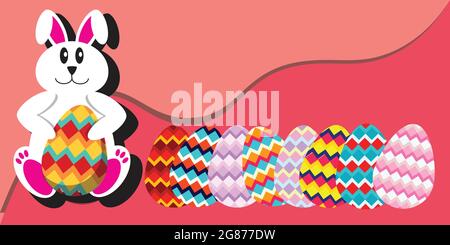Easter holiday colorful background for printing on fabric, paper for scrapbooking, gift wrap and wallpapers. Greetings and presents for Easter Day in Stock Vector