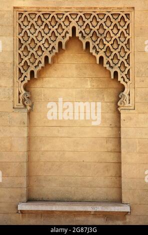 Beautiful handcrafted fountain in Morocco Stock Photo