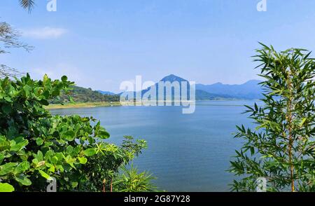 Waduk Jatiluhur Dam, Purwakarta, West Java, Indonesia Stock Photo