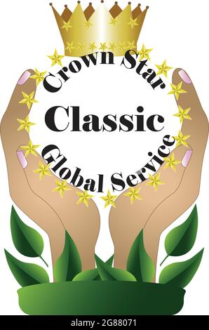 Global Service Logo Concept Stock Vector