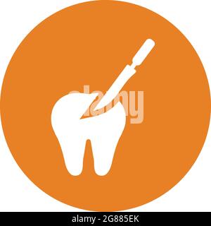 Stomatology, dental surgery icon - Simple editable vector EPS file. Stock Vector