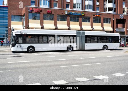 KVG VDL Citea Electric articulated bus in Kiel, Germany Stock Photo