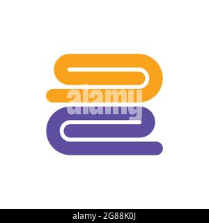 Stack of folded bath towels or napkins vector glyph icon. Hotel sign. Graph symbol for travel and tourism web site and apps design, logo, app, UI Stock Vector