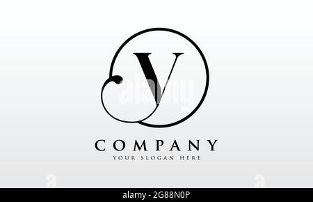 Initial letter vl black creative design logo Vector Image