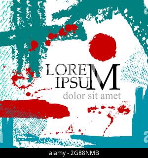 Abstract background for text. With handmade items. Vector illustration Stock Vector