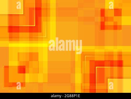 Abstract background. Orange pattern square shapes design. Modern vector illustrator Stock Vector