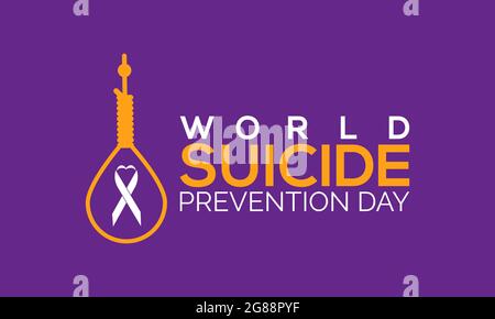 World suicide prevention day banner, poster, card, background design. Stock Vector