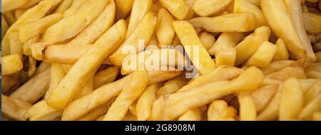 Tasty Chips texture banner, banner image with copy space Stock Photo