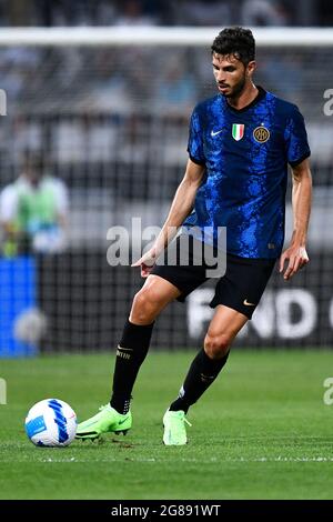 Lugano, Switzerland. 17 July 2021. Radja Nainggolan of FC Internazionale  looks on prior to the pre-season friendly football match between FC Lugano  and FC Internazionale. Regular time ended 2-2, FC Internazionale won