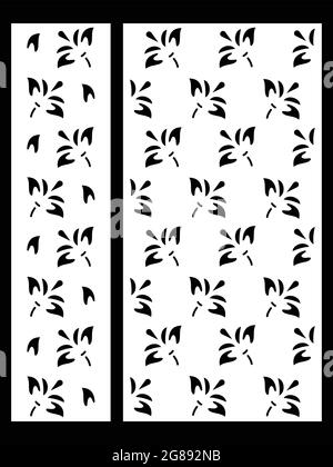 Jali Design for Graphic and Plywood, Partition, Cnc Router Design Foamsheet, Acrylic and CNC Machine Cutting, EPS File. Stock Vector