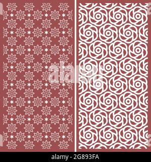 Jali Design for Graphic and Plywood, Partition, Cnc Router Design Foamsheet, Acrylic and CNC Machine Cutting, EPS File. Stock Vector