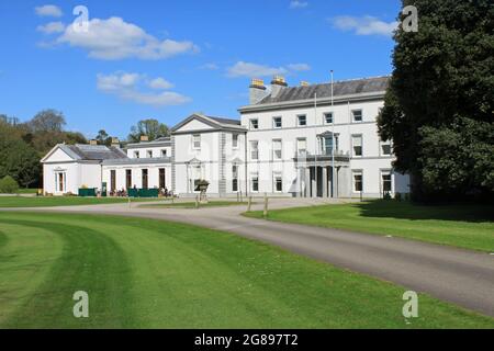 Fota House is a classical house built in the Regency style, in County Cork, Ireland Stock Photo