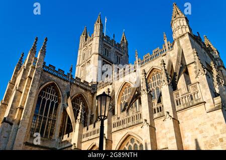 Bath, Avon, UK - December 18 2017: Bath Abbey in the city of Bath, Avon, Somerset, England, UK Stock Photo