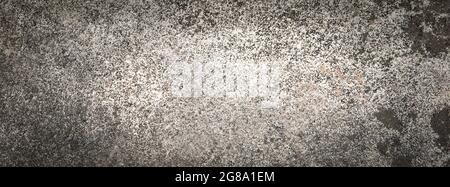Details of grunge style old concrete texture backround, crop in banner ratio. Stock Photo