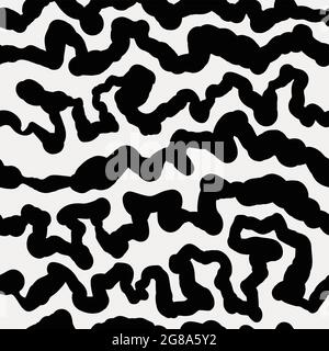 Vector seamless pattern. Abstract striped background Stock Vector