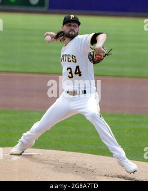 Pittsburgh Pirates first baseman Michael Chavis gets into position during a  baseball game against the Tampa Bay Rays Saturday, June 25, 2022, in St.  Petersburg, Fla. (AP Photo/Steve Nesius Stock Photo - Alamy