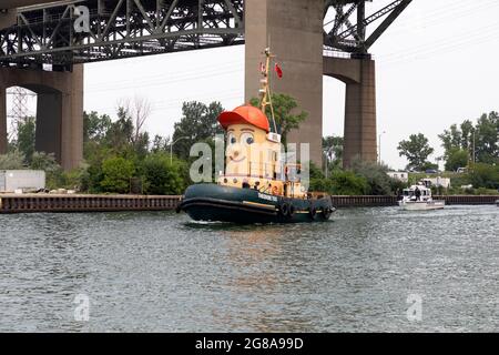 Theodore Too Tugboat arrives at Hamilton Harbour. Hamilton Ontario Canada. Stock Photo