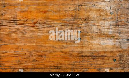 Rustic oak wood surface as background, weathered texture for backdrop Stock Photo