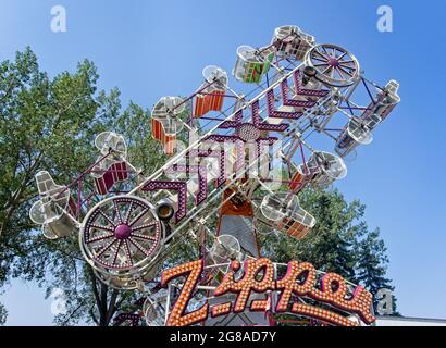 Roller coaster Calgary Stampede Alberta Canada Stock Photo Alamy