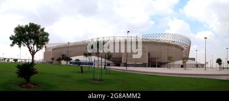 Ahmad Bin Ali Stadium  whose new arena will host up to 40,000 fans at  FIFA World Cup 2022™ matches through to the quarter - final stage Stock Photo