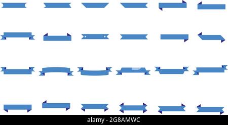 set vector ribbon. the pattern can be used for book tittle, design creator, website or etc Stock Vector