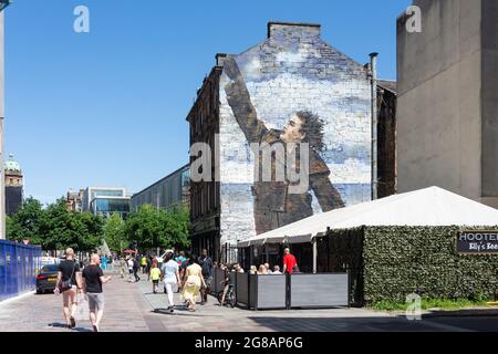 Wall mural, Dixon Street, St Enoch Square, Glasgow City, Scotland, United Kingdom Stock Photo