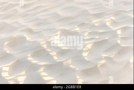 detail image of a sandy beach in Montauk, NY Stock Photo