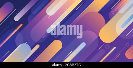 Abstract geometric pattern design with colorful design template. Overlapping with multi designed and contrast combination background. illustration Stock Vector