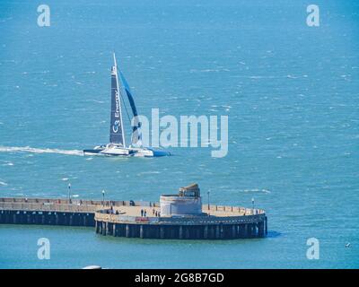 San Francisco, MAY 22, 2021 - Sunny view of the Municipal Pier Stock Photo