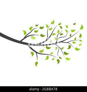 tree branch vector ilustration design template Stock Vector
