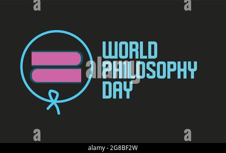 World Philosophy Day vector template Stock Vector