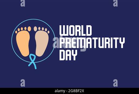 World Prematurity Day vector template Stock Vector