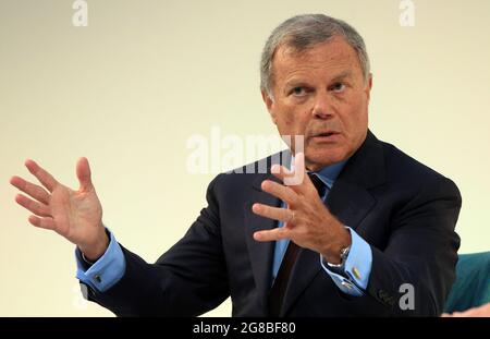 File photo dated 21/11/2016 of Sir Martin Sorrell whose ad agency S4Capital issued another profit upgrade as the company revealed it continues to benefit from the global recovery. Bosses at the company set up by the advertising guru in 2018 said business in the past few months has been particularly strong as countries start to ease Covid-19 restrictions and companies increase marketing spends further. Issue date: Monday July 19, 2021. Stock Photo