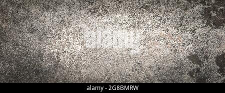 Details of grunge style old concrete texture backround, crop in banner ratio. Stock Photo
