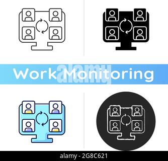 Collaboration online tools icon Stock Vector