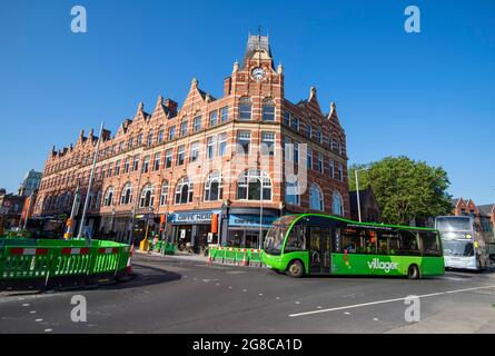 Summer morning on Canal Street on the Southside of Nottingham City, Nottinghamshire England UK Stock Photo