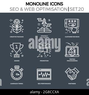 Seo and web opimization Stock Vector